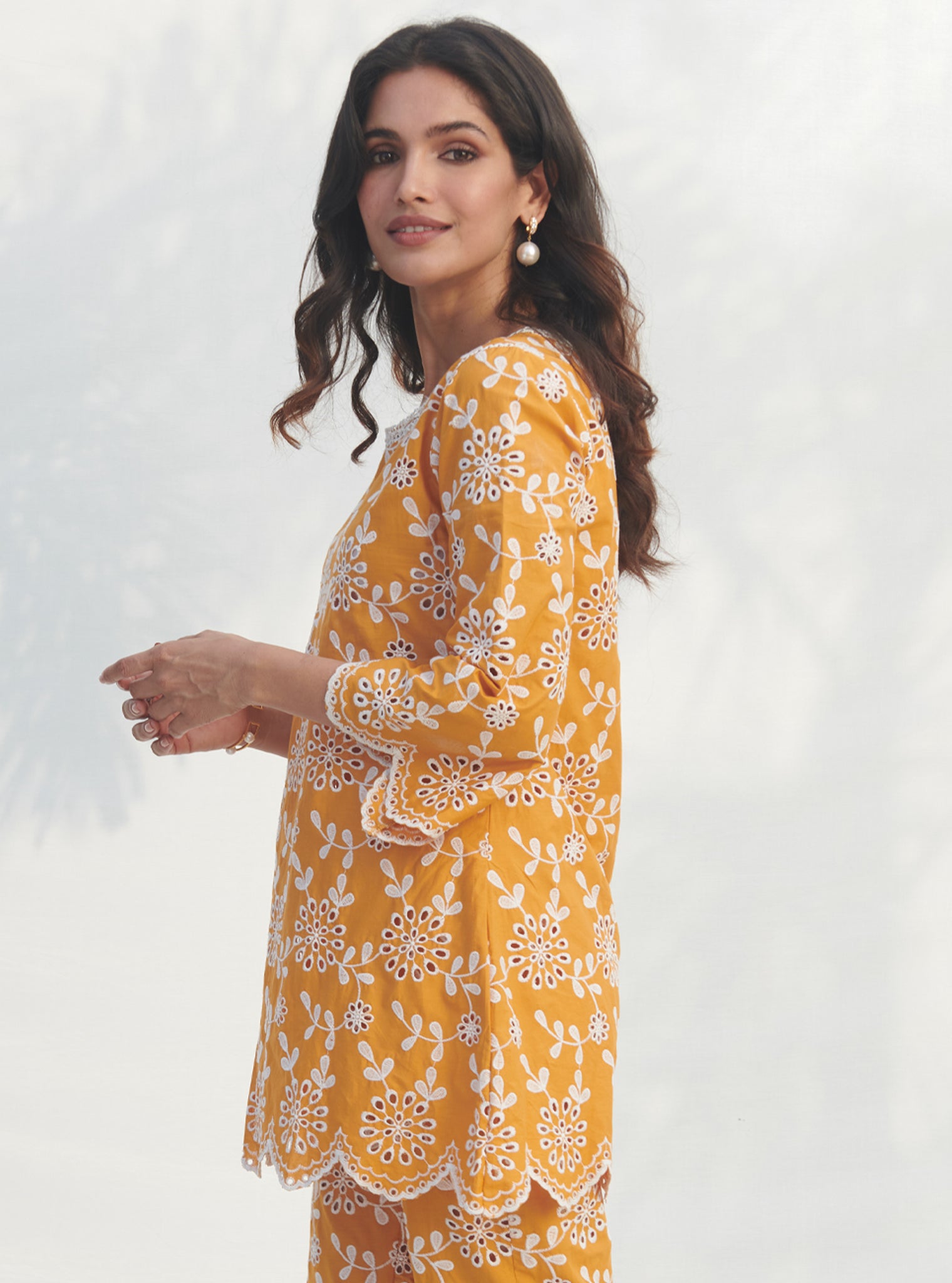 Myrtle Cotton Orange Co-ord Set