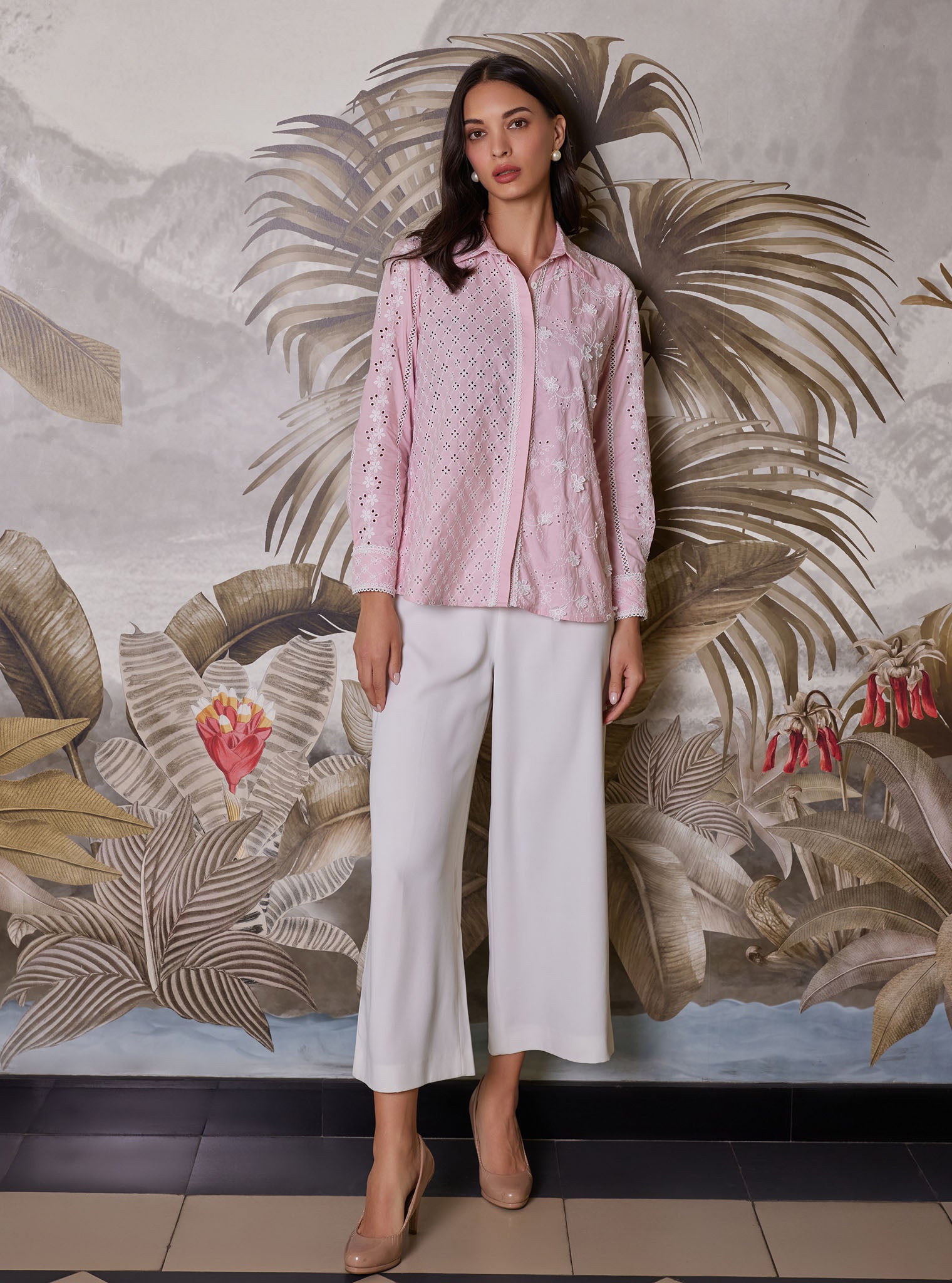 Clio Cotton Pink Shirt