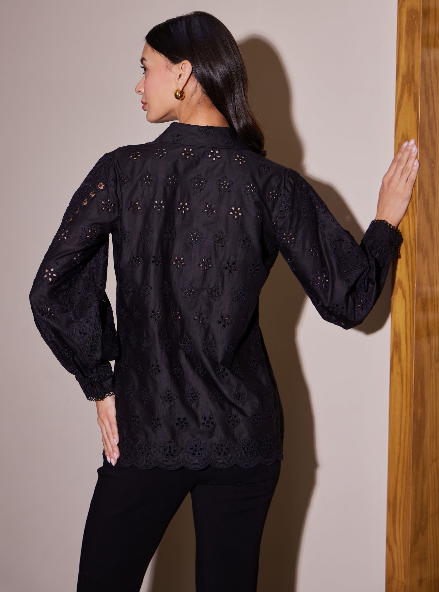 Metis Cotton Black Shirt