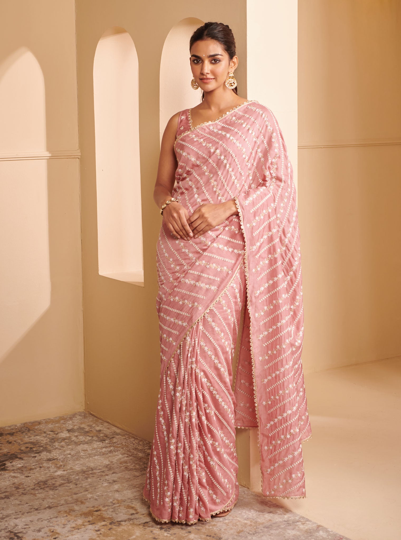 Niska Silk Mauve Saree