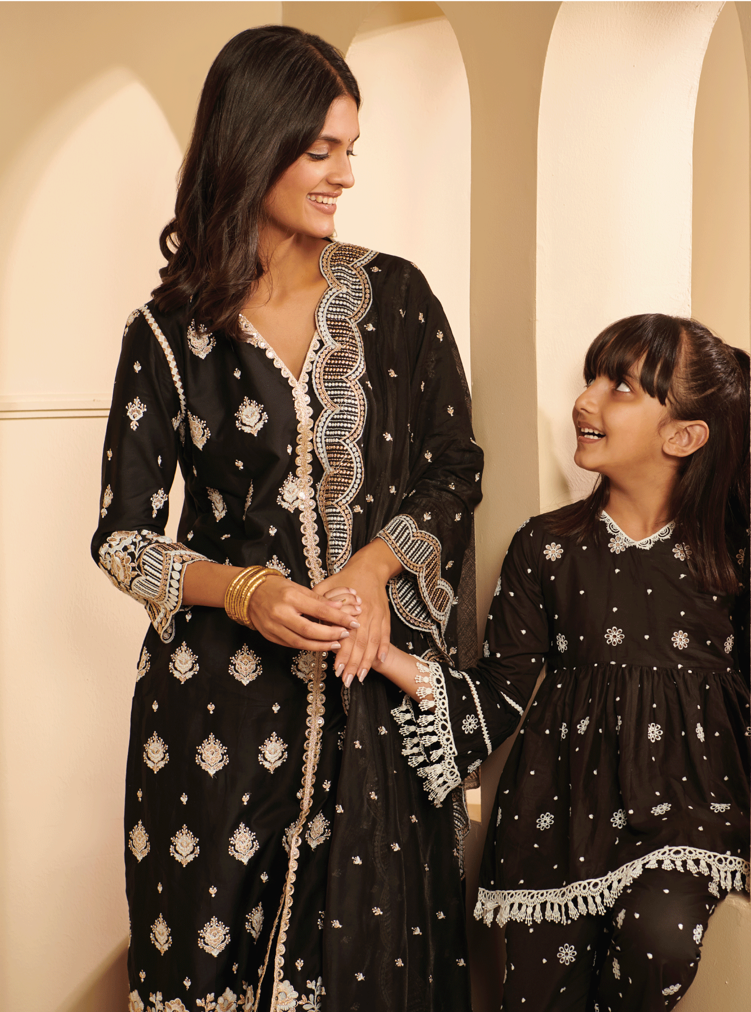 Emme Cotton Black Kurta Set