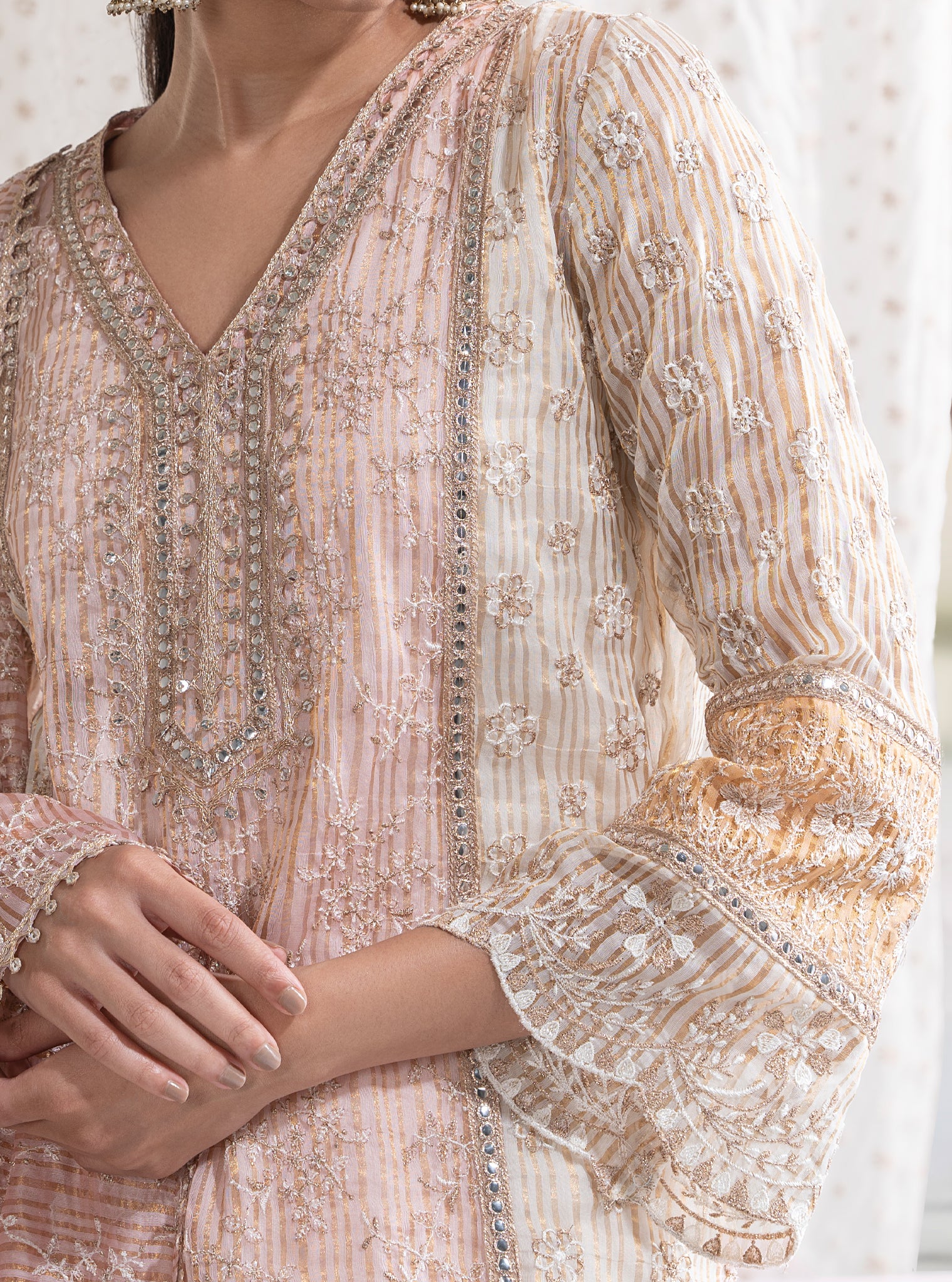 Aboli Banarsi Pink Kurta Set