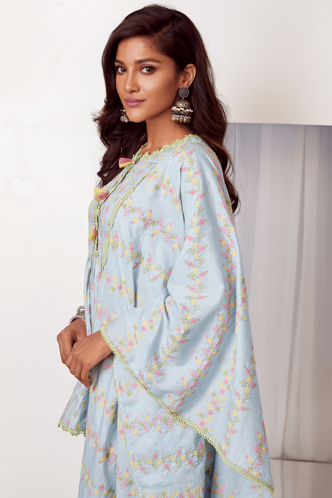 Alpine Cotton Kurta with Sharara Set