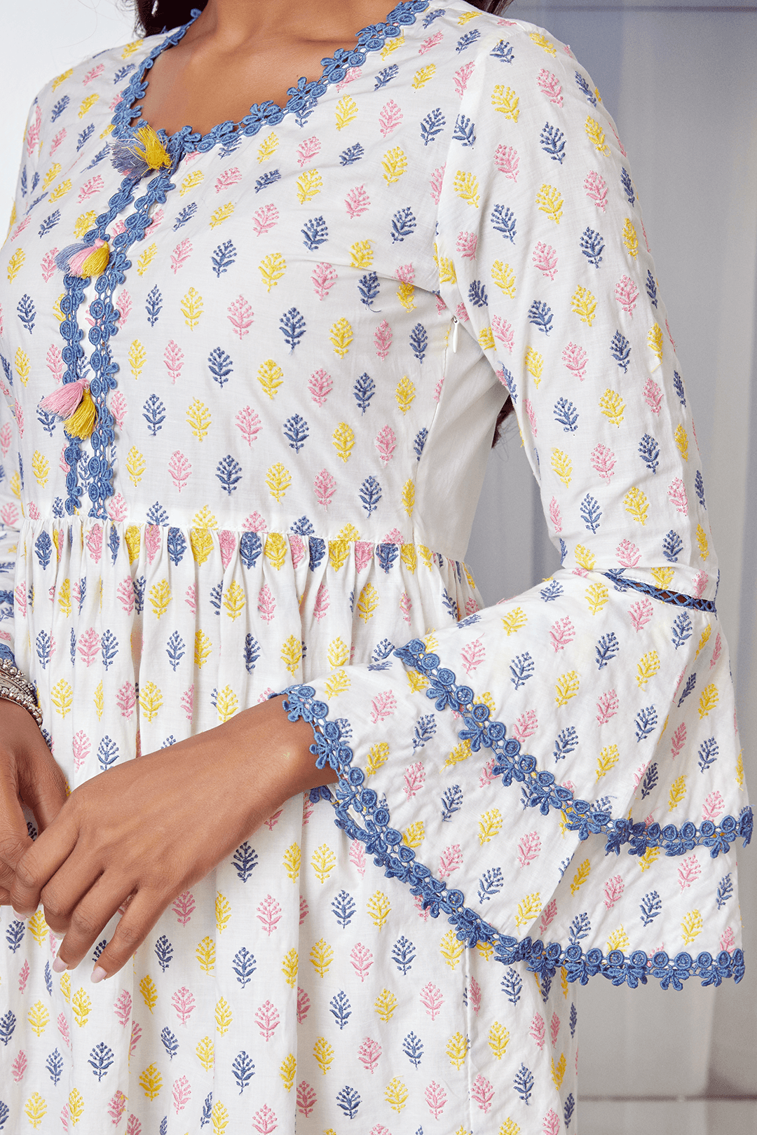 Alpine Cotton Kurta with Sharara Set