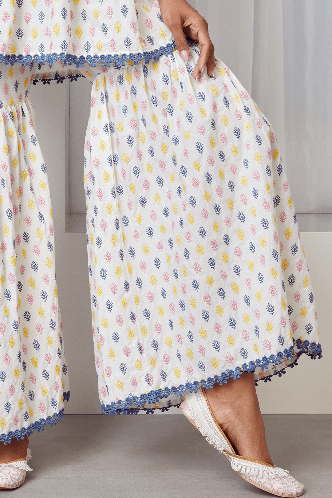 Alpine Cotton Kurta with Sharara Set