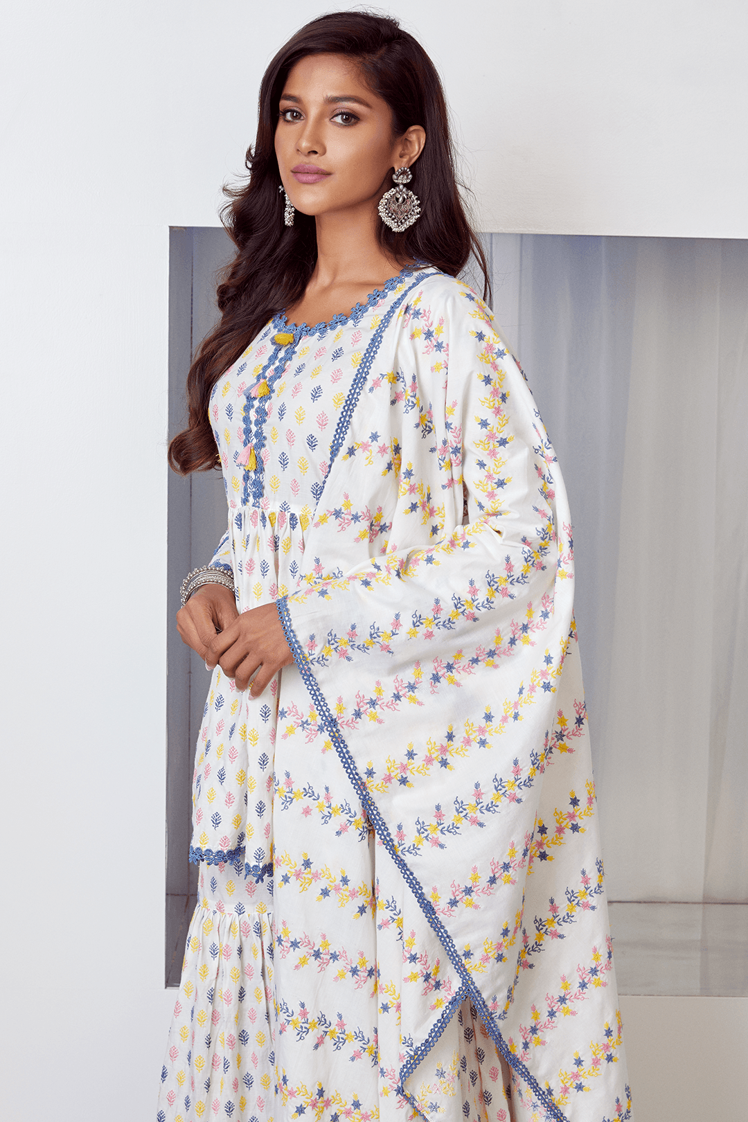 Alpine Cotton Kurta with Sharara Set