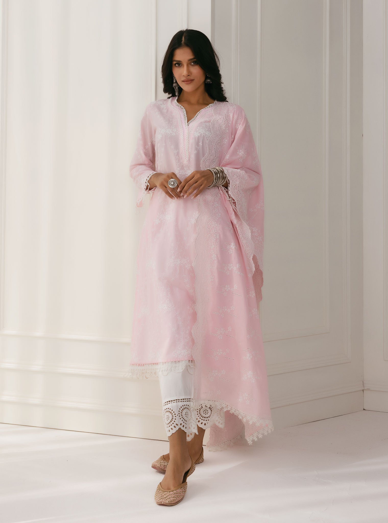 Arki Cotton Pink Kurta Set