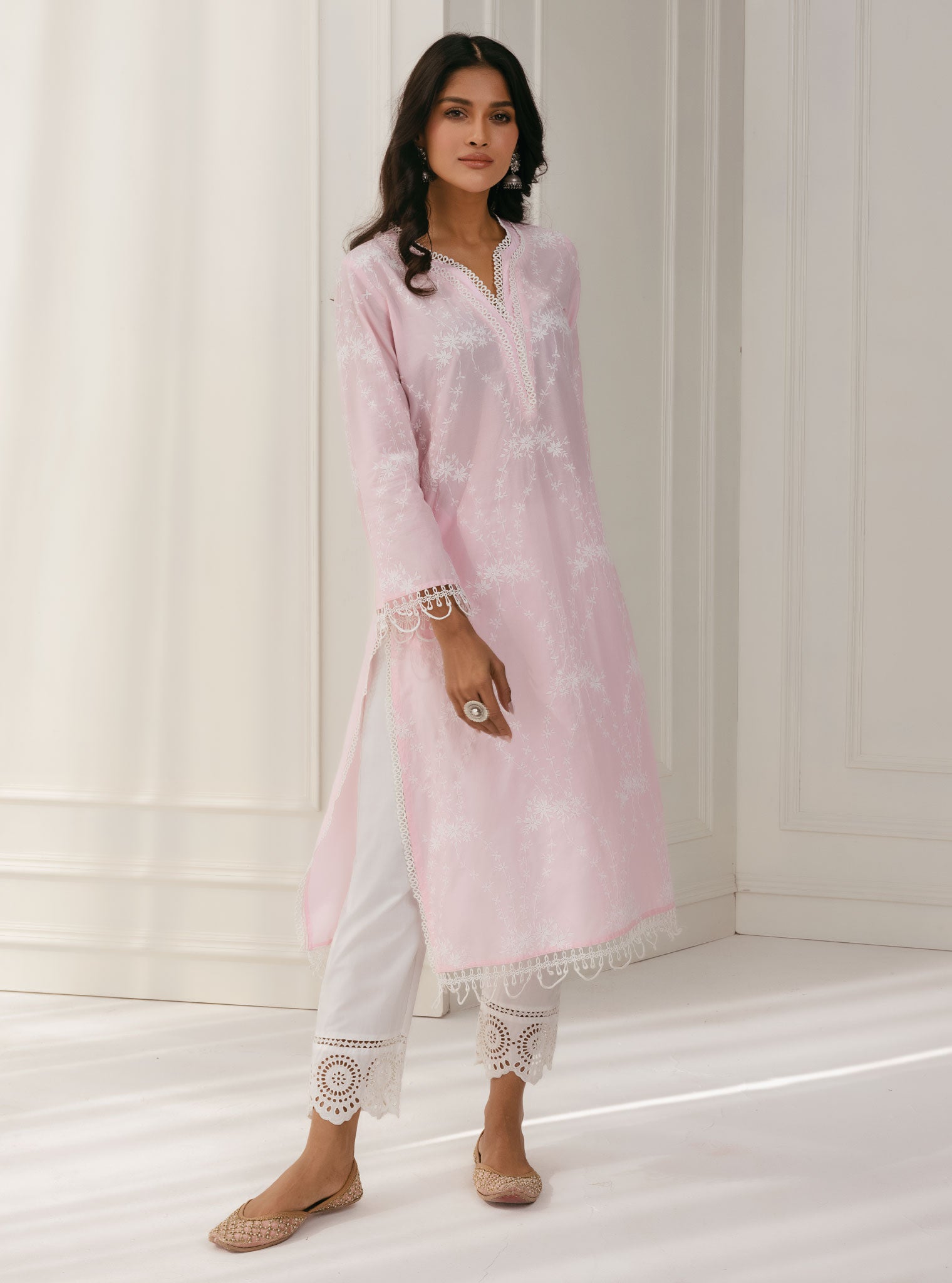 Arki Cotton Pink Kurta Set