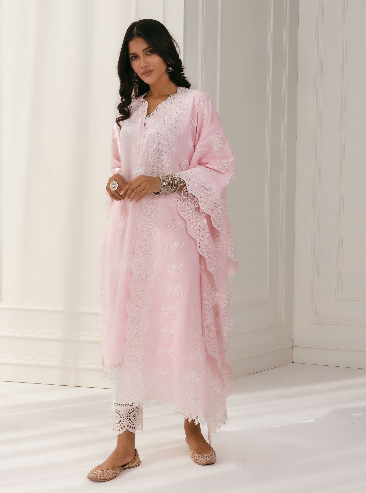 Arki Cotton Pink Kurta Set