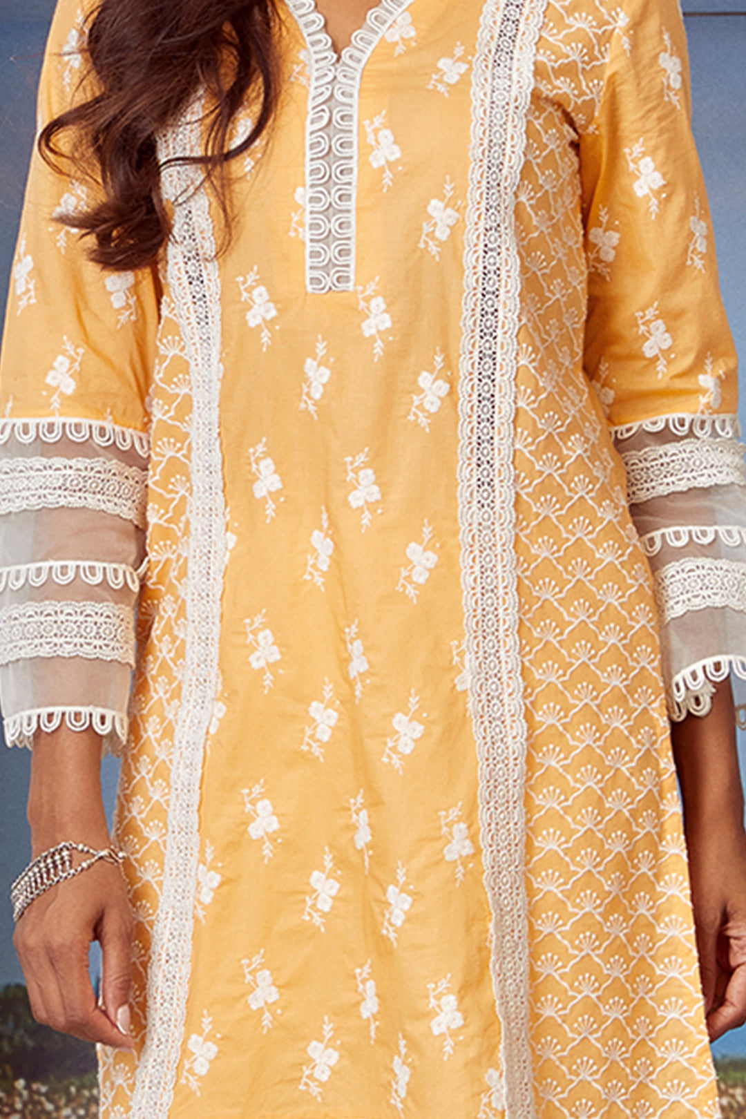 Armada Cotton Orange Kurta Set