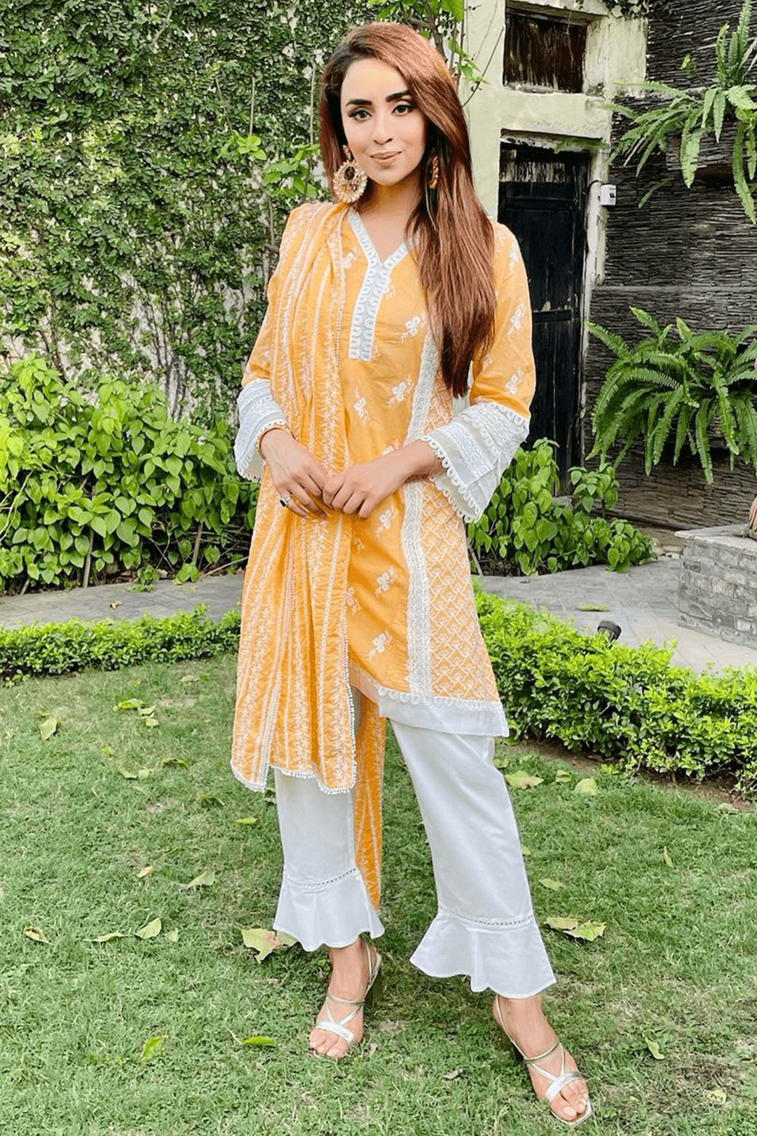 Armada Cotton Orange Kurta Set