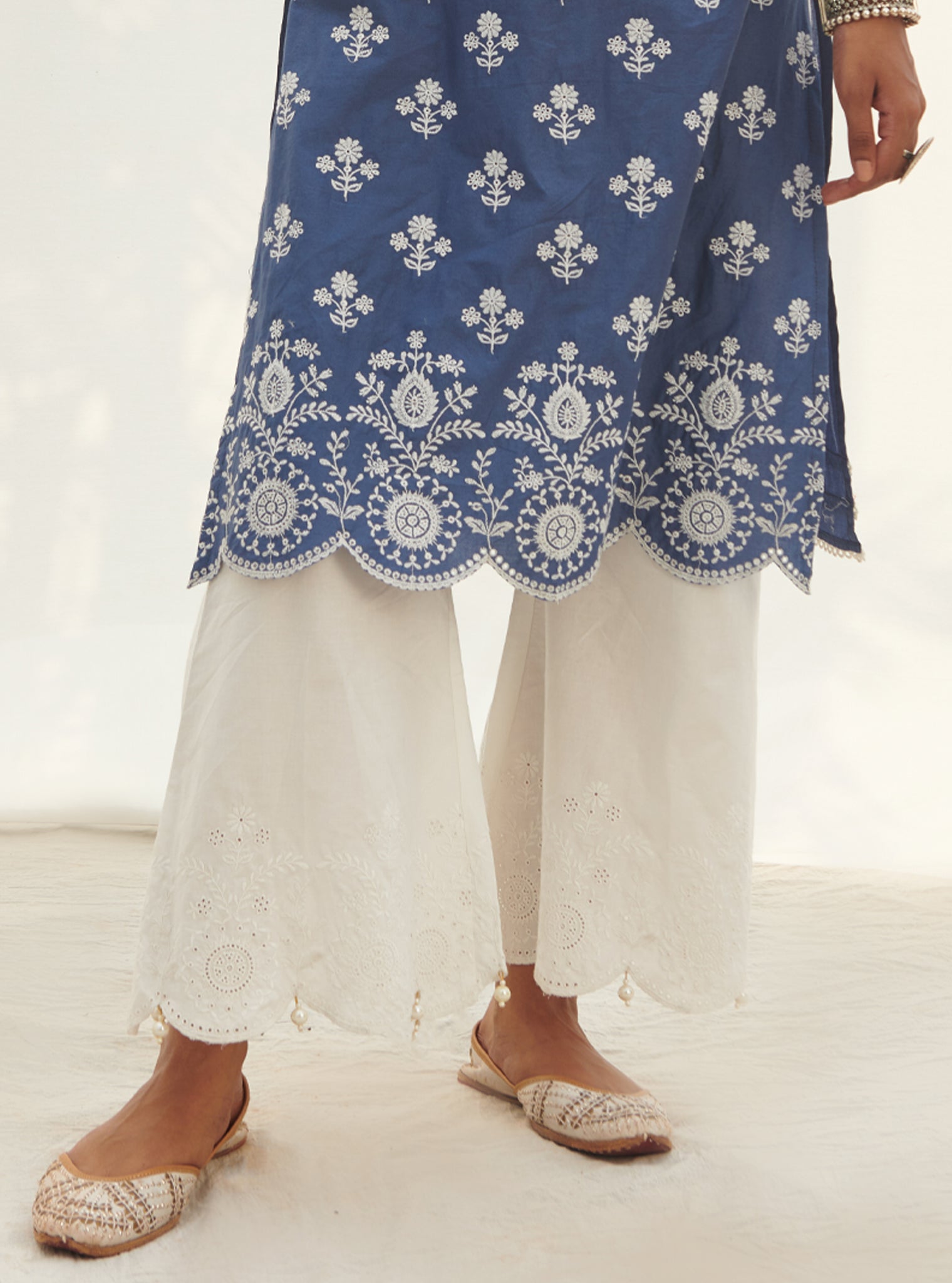Arpora Cotton Navy Kurta Set