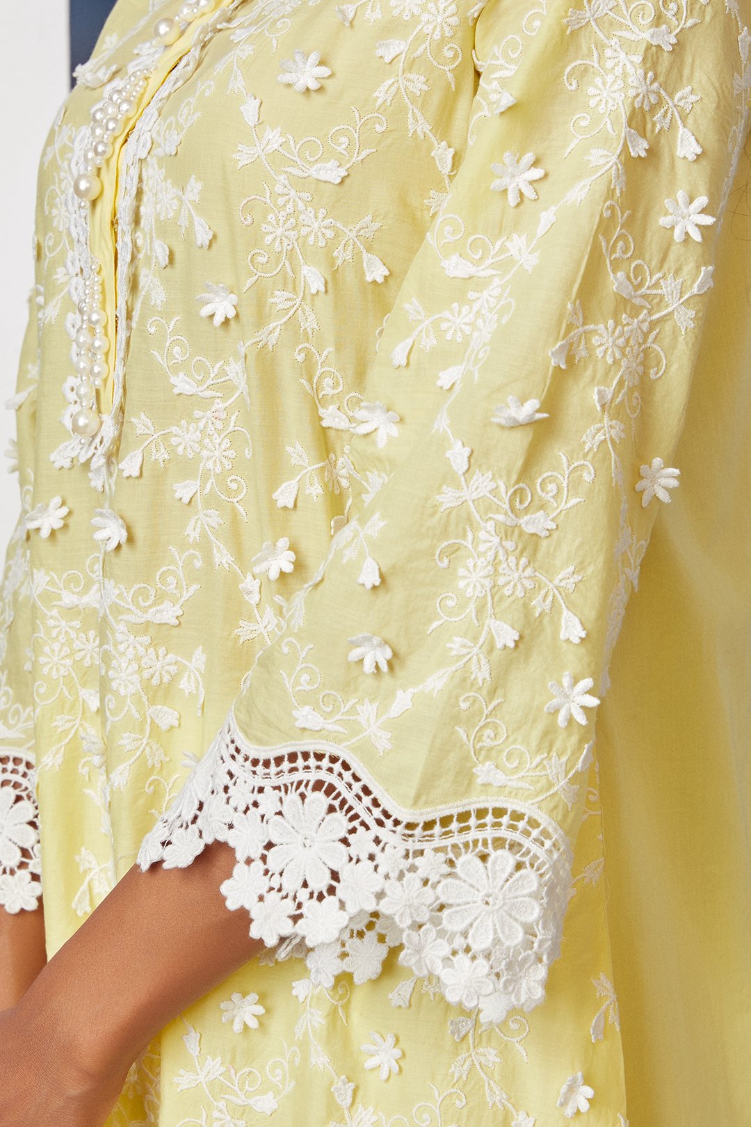 Baybreeze Cotton Yellow Kurta Set