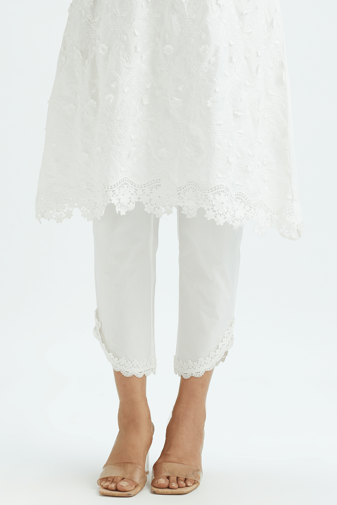 Baybreeze Cotton White Kurta Set