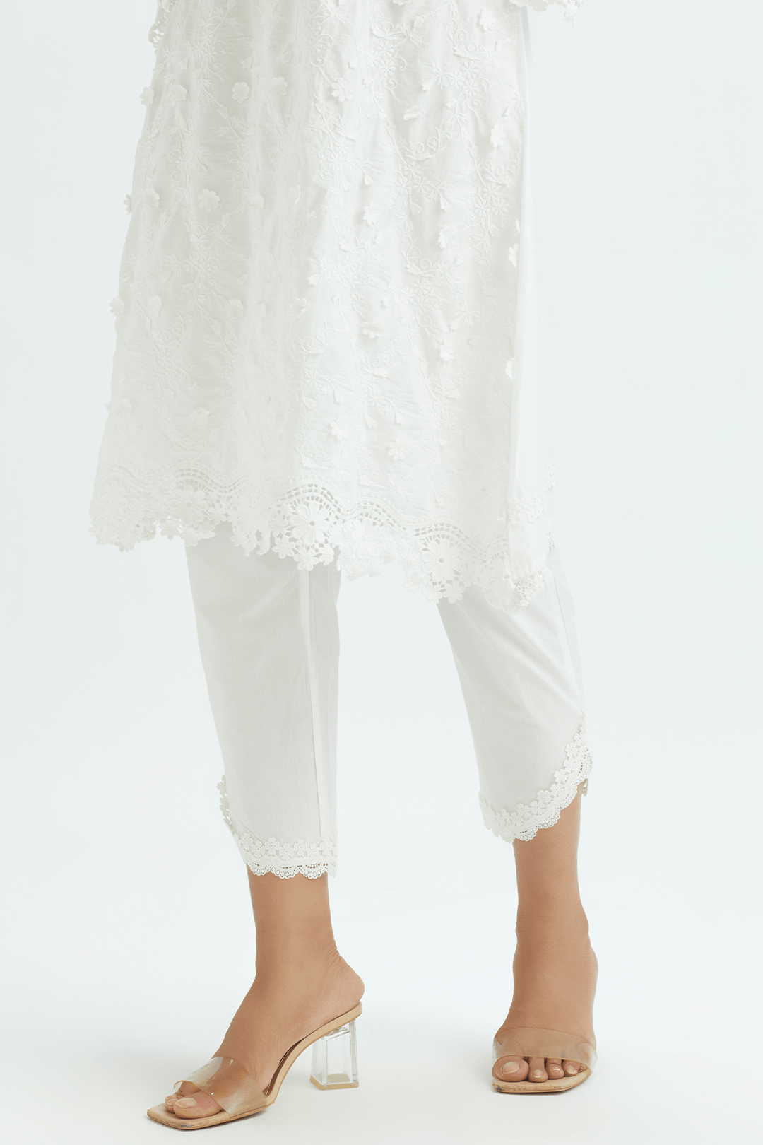 Baybreeze Cotton White Kurta Set