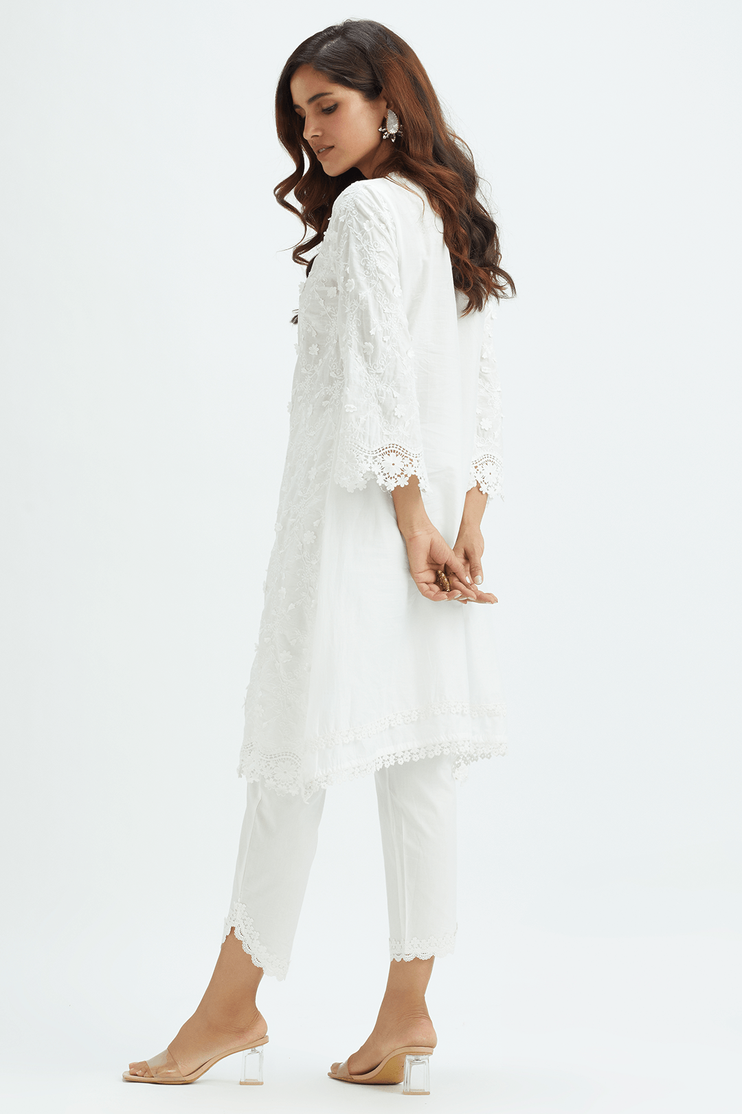 Baybreeze Cotton White Kurta Set
