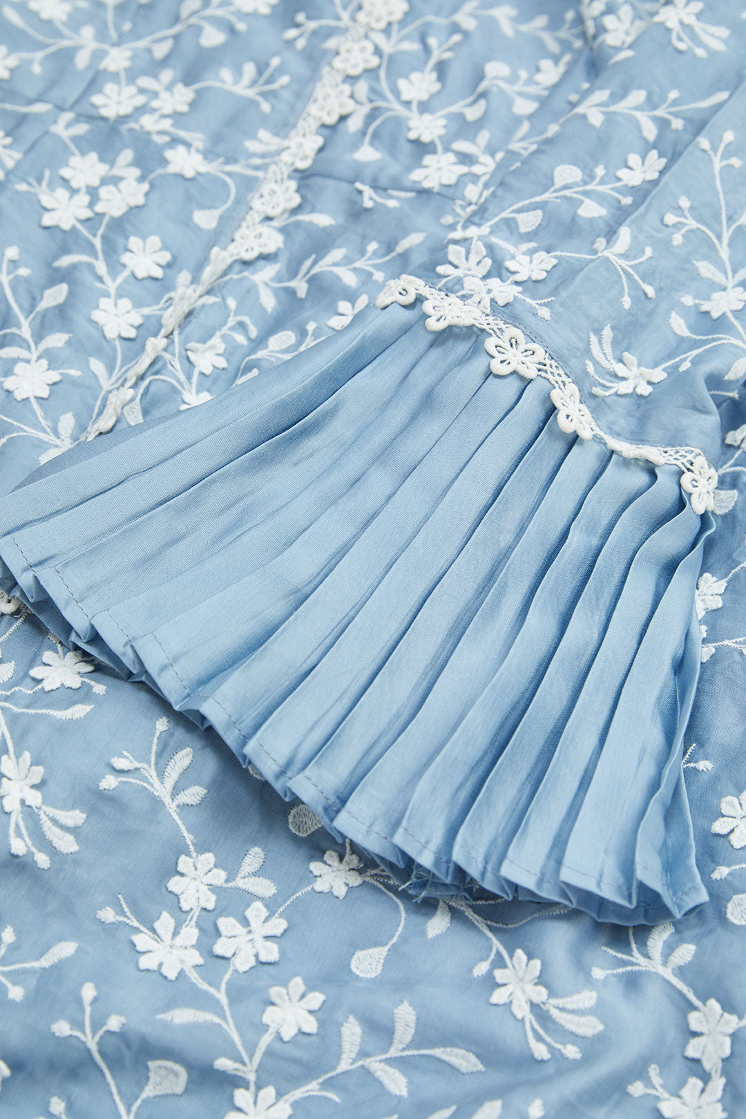 Cairo Cupro Silk Blue Garara Set