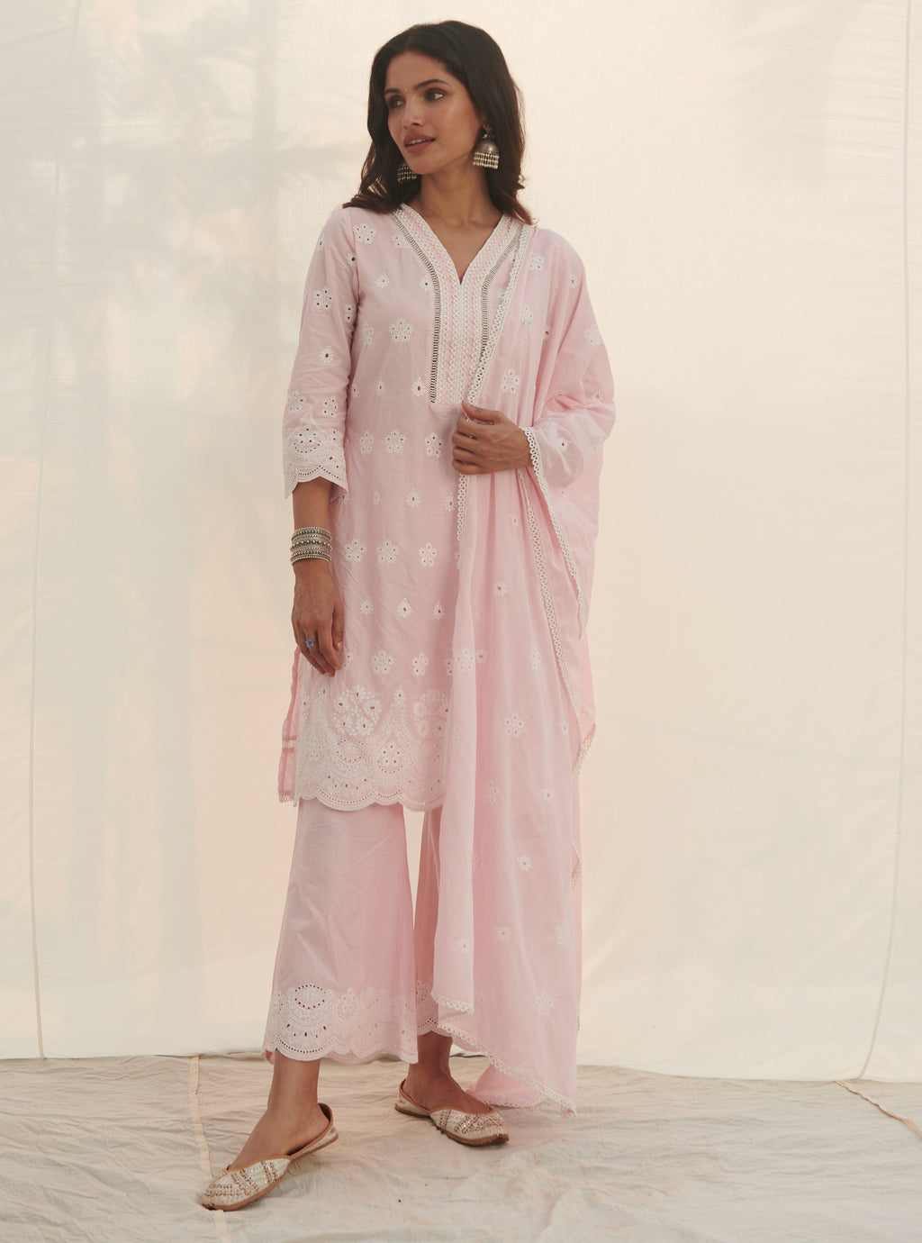 Mulmul Supima Cotton Lily Dupatta