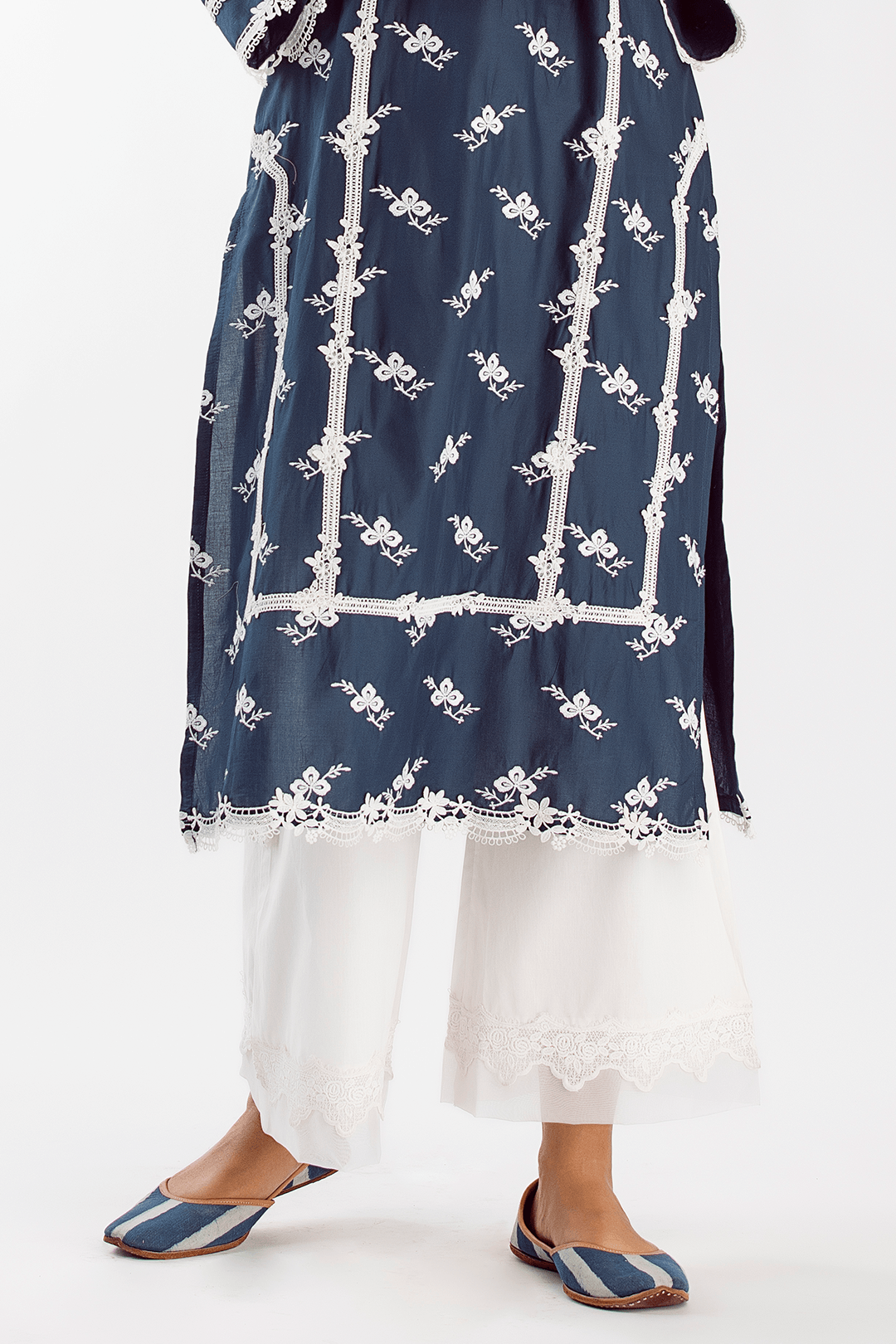 Eternity Cotton Navy Kurta Set