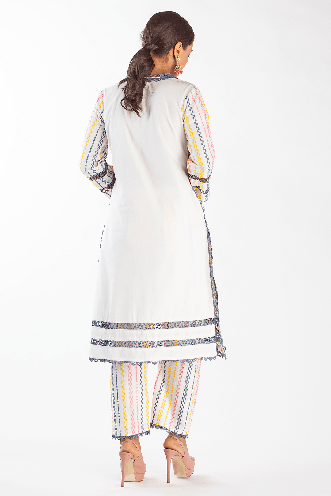 Eva Cotton White Kurta Set