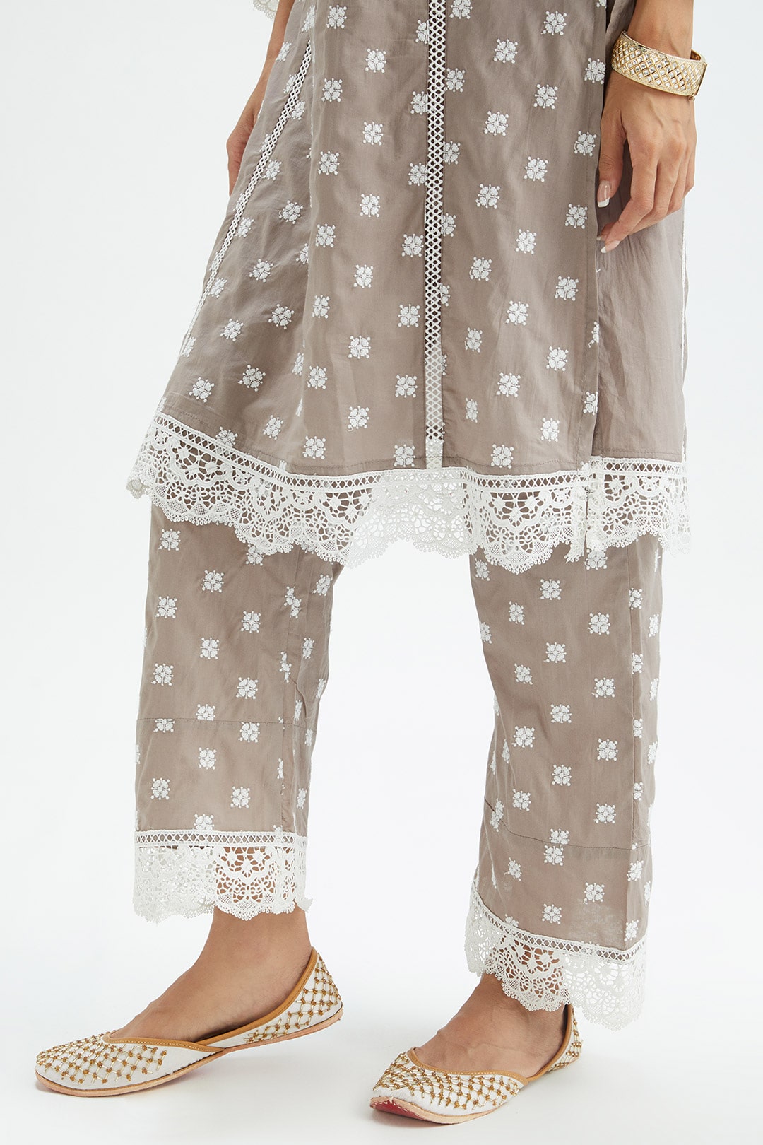 Finch Cotton Grey Kurta Set