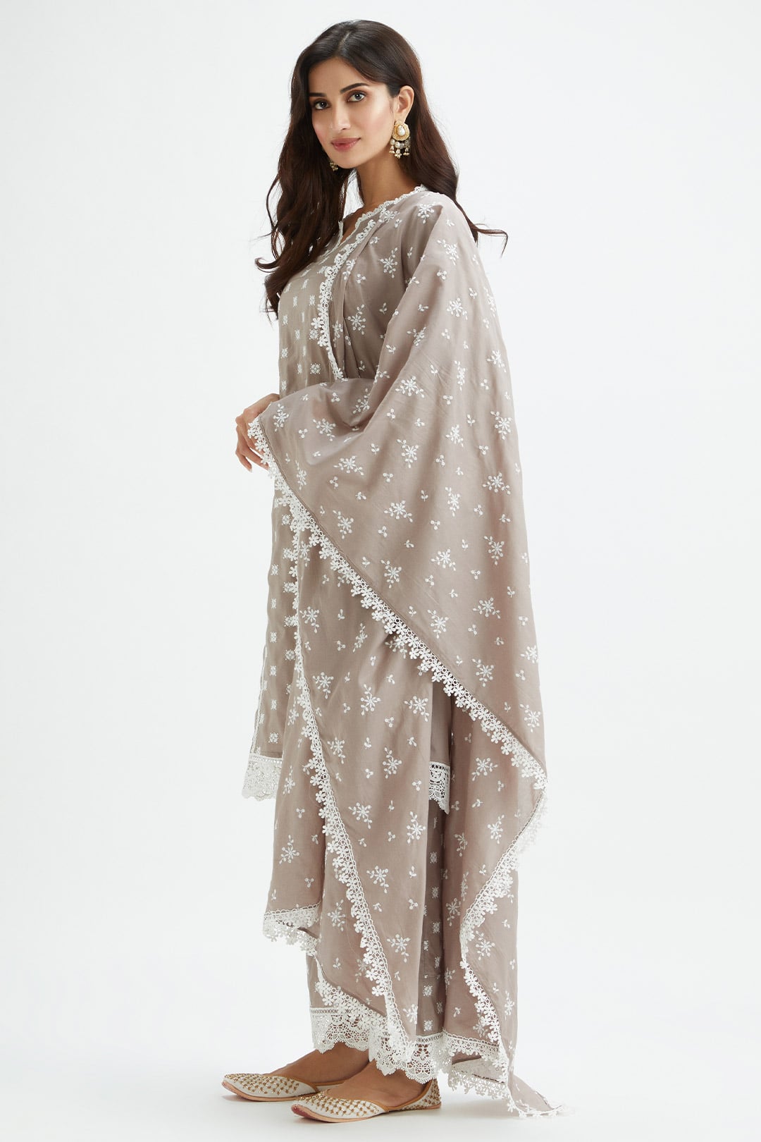 Finch Cotton Grey Kurta Set