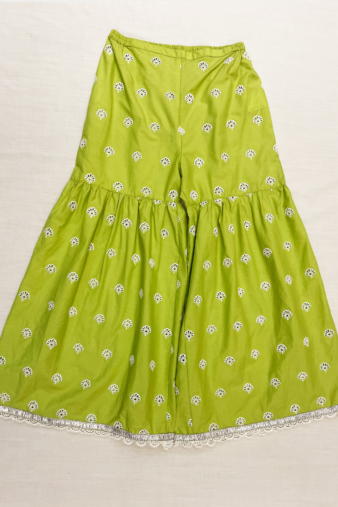 Dione Cotton Light Green Garara Set