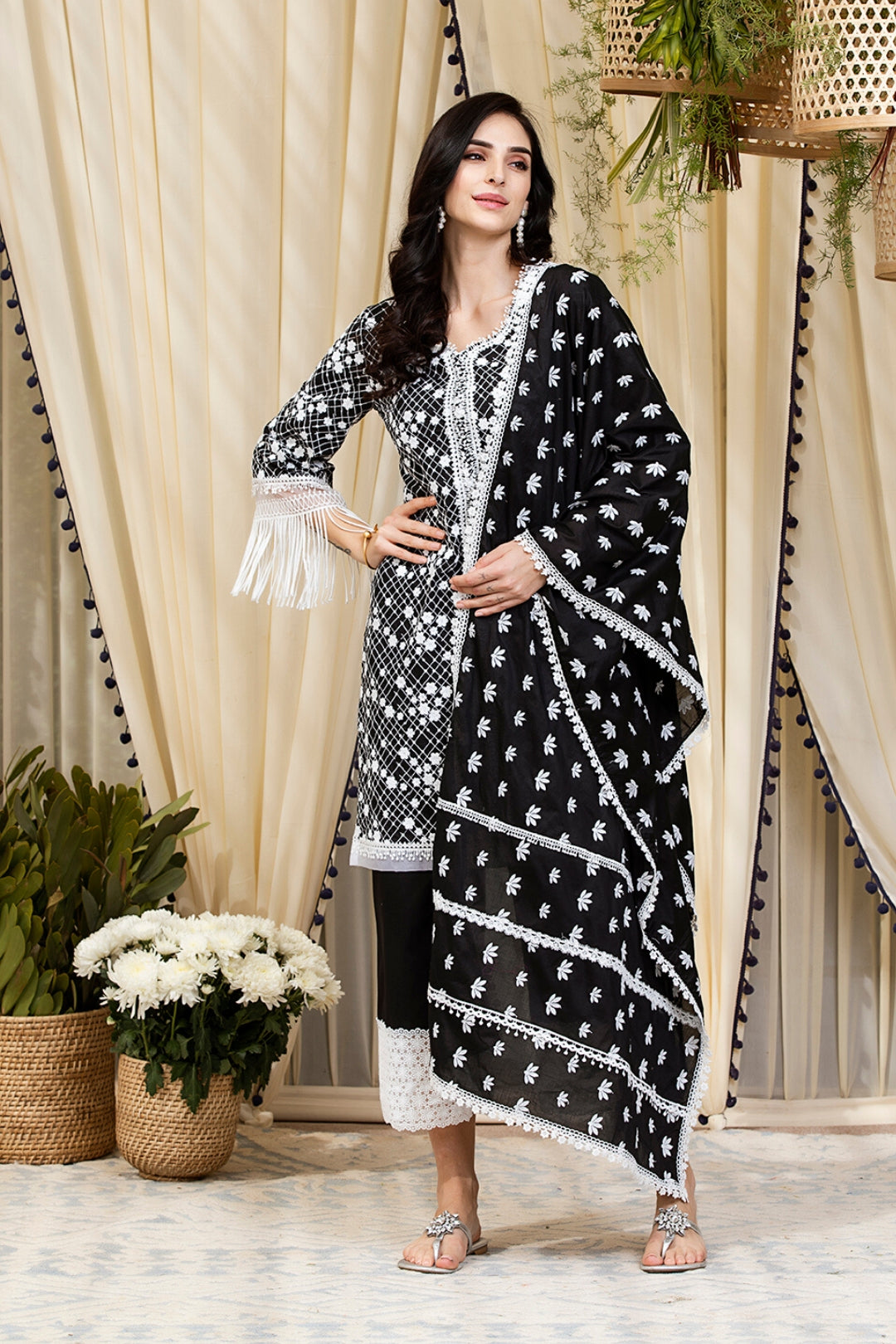 Lina Cotton Kurta with Palazzo Set