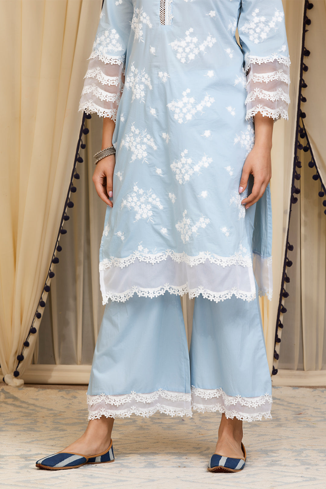 Lola Cotton Kurta with Palazzo Set