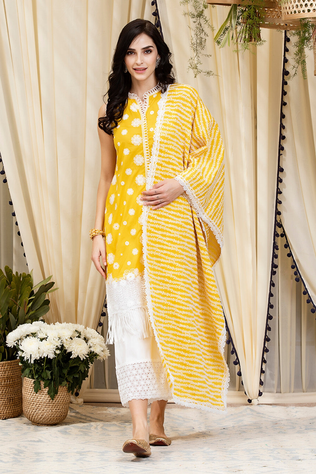 Lucia Cotton Kurta with Palazzo Set