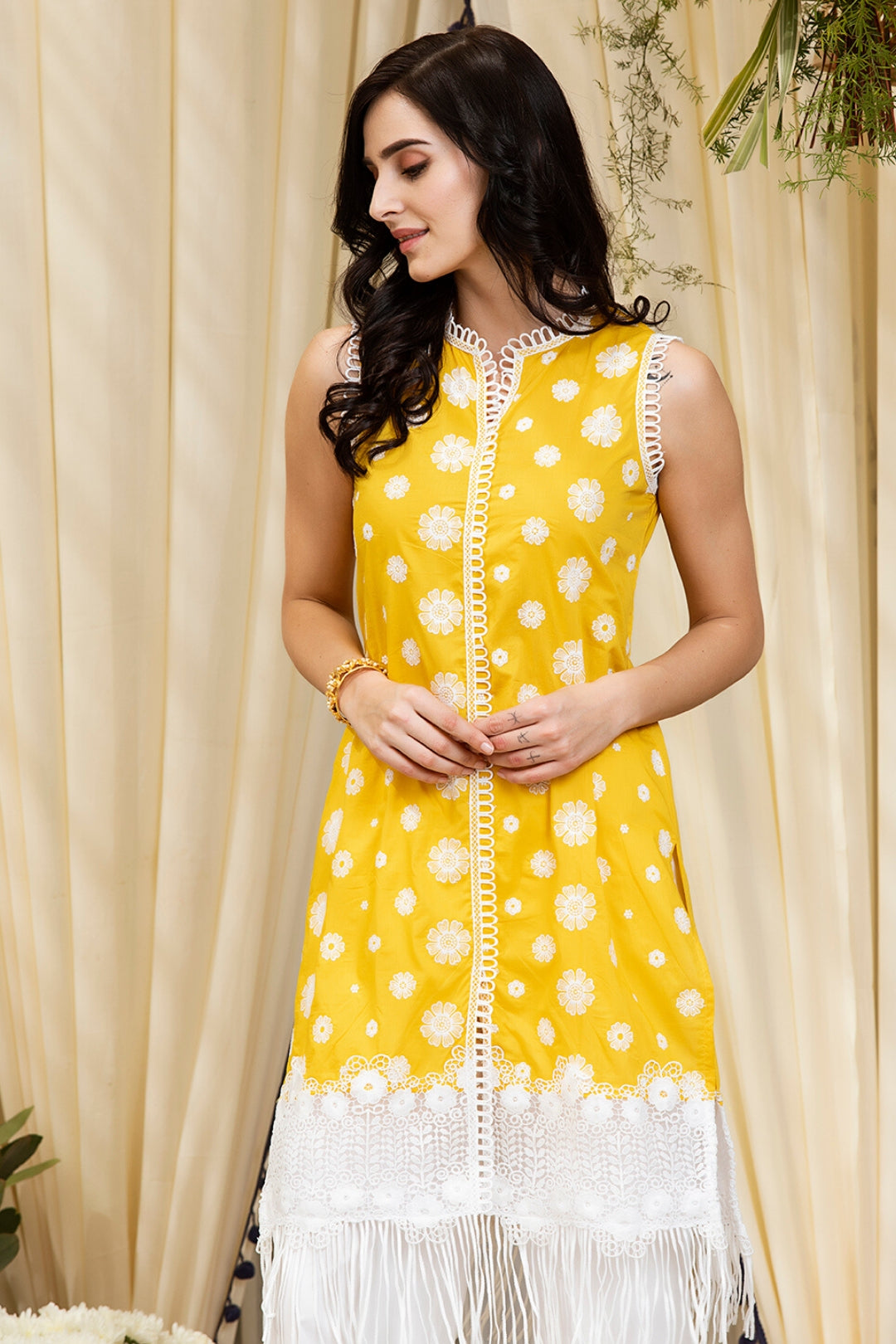 Lucia Cotton Kurta with Palazzo Set