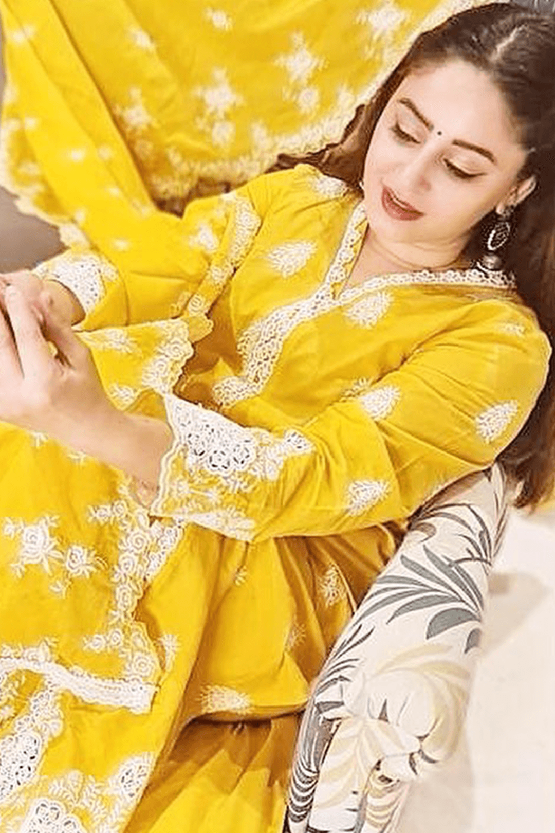Oracle Cotton Mango Kurta with Palazzo Set