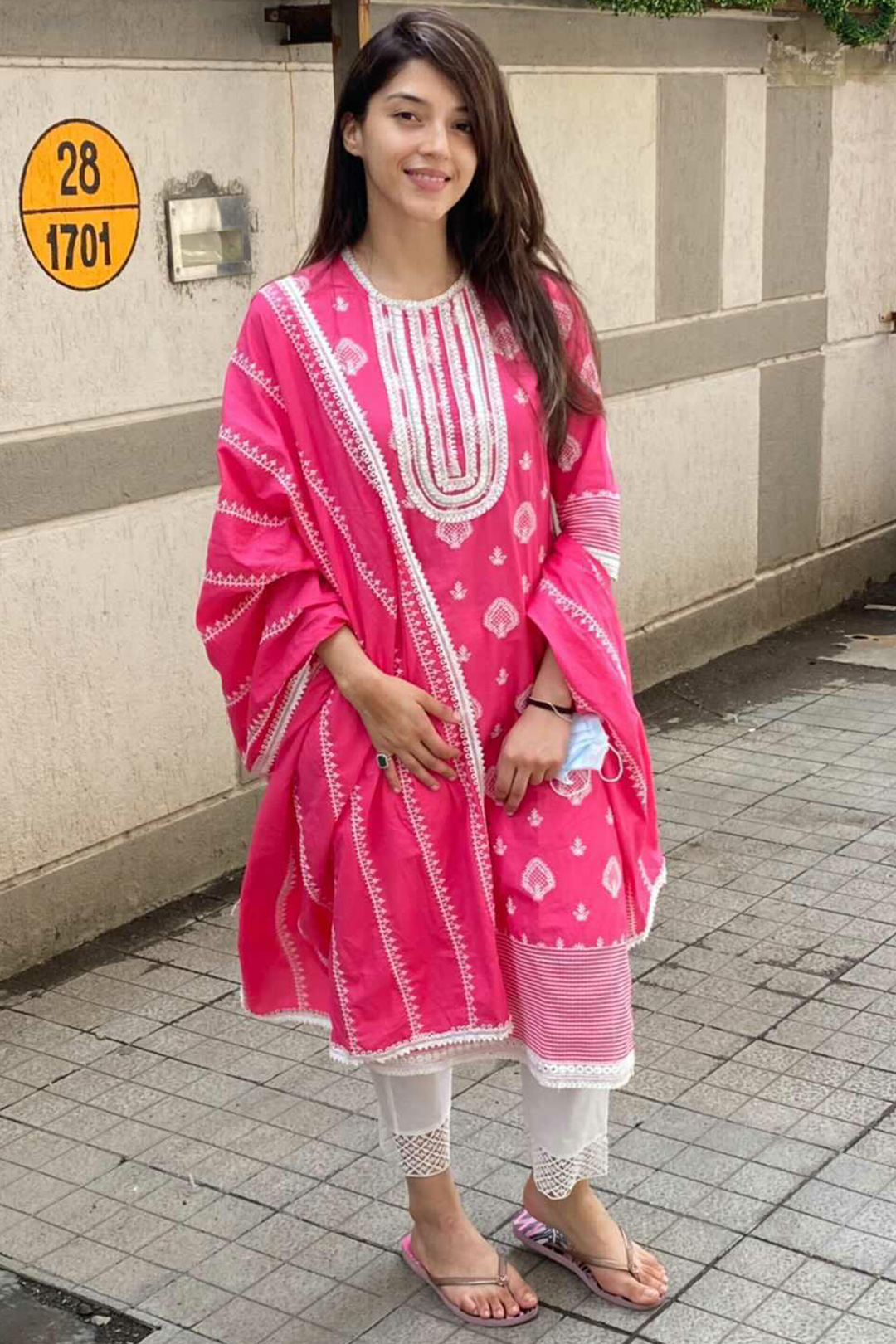 Gene Cotton Fuchsia Kurta Set