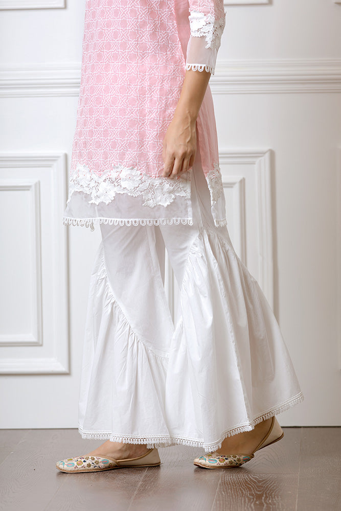 Clover Pink Kurta Set