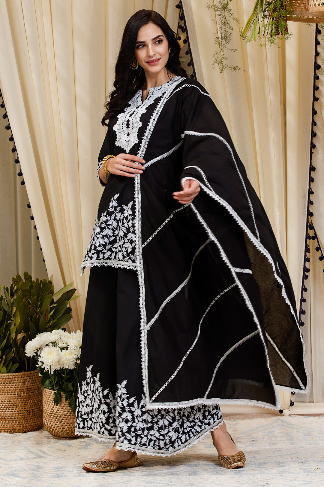 Dona Cotton Kurta with Palazzo Set