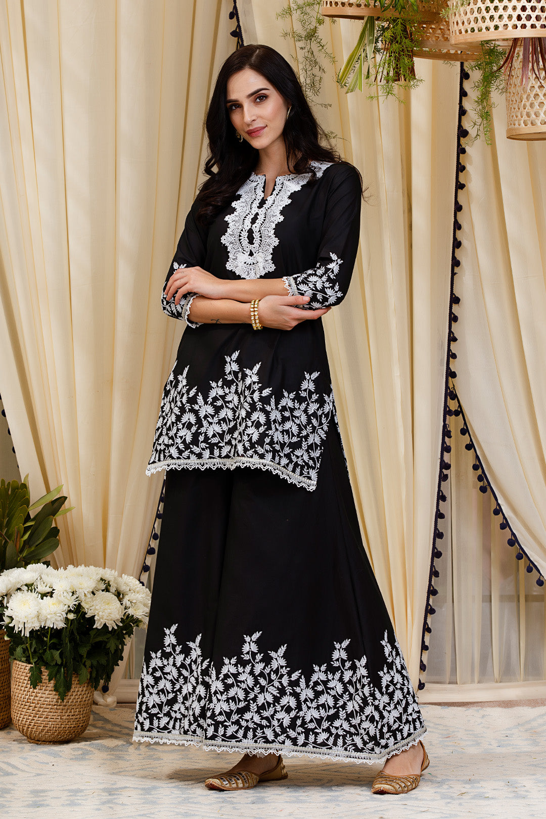 Dona Cotton Kurta with Palazzo Set