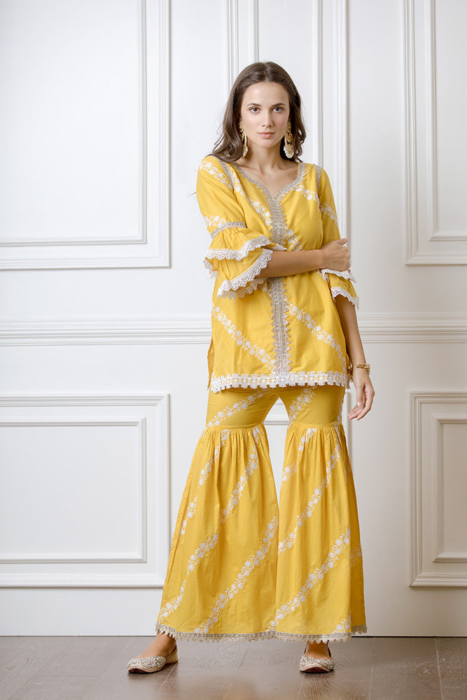 Aralia Kurta with Garara Set