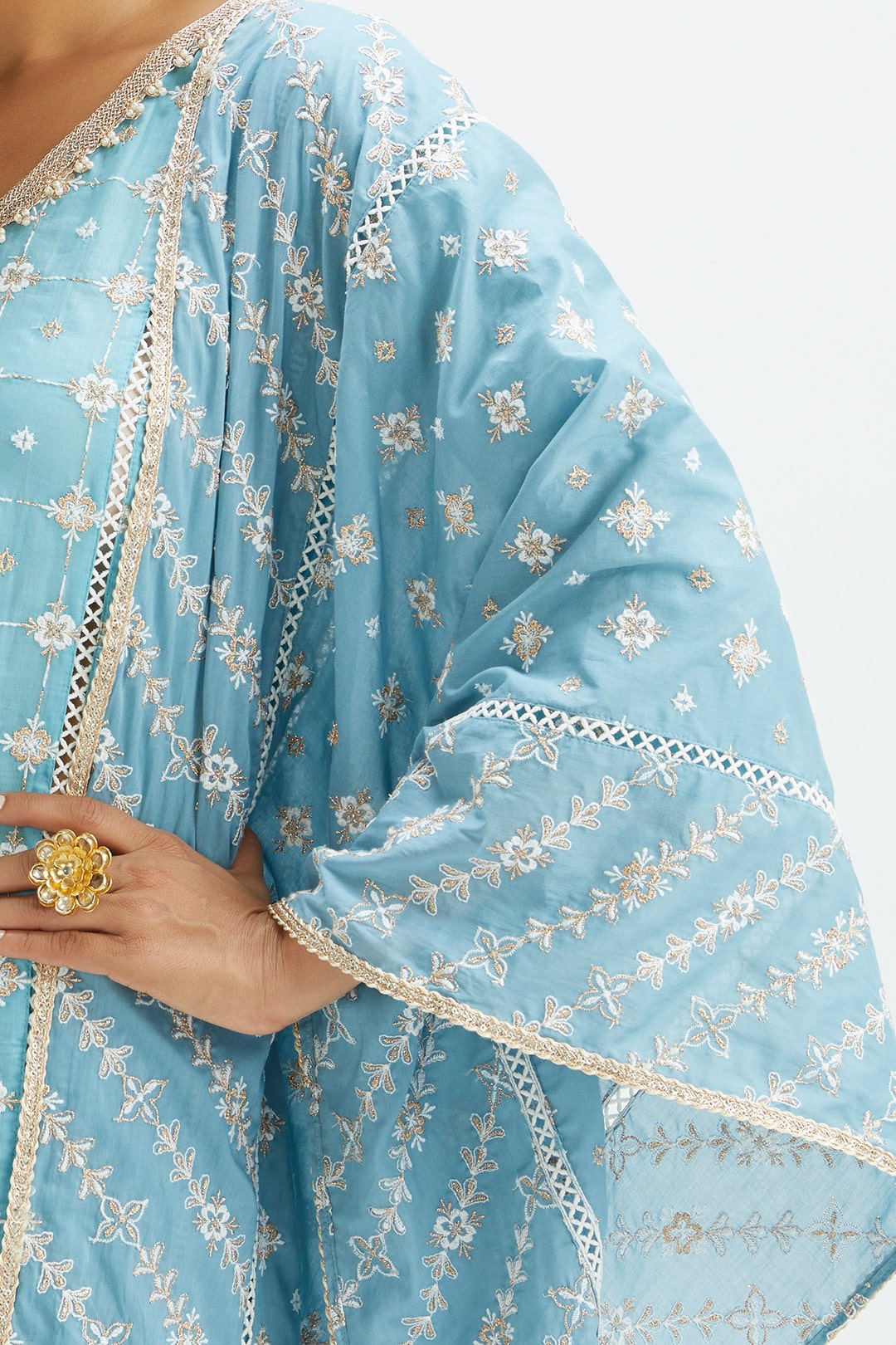 Pelican Cotton Blue Kurta Set