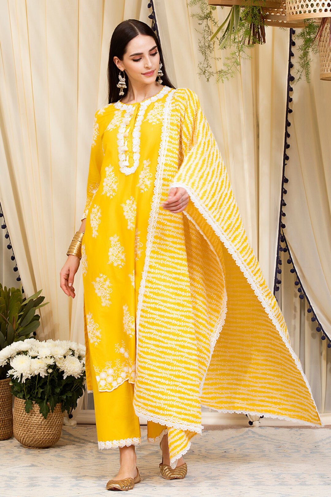 Perla Cotton Kurta Set