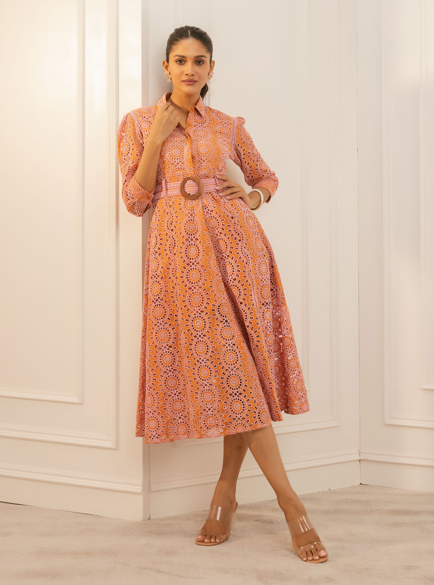 Remy Cotton Orange Dress
