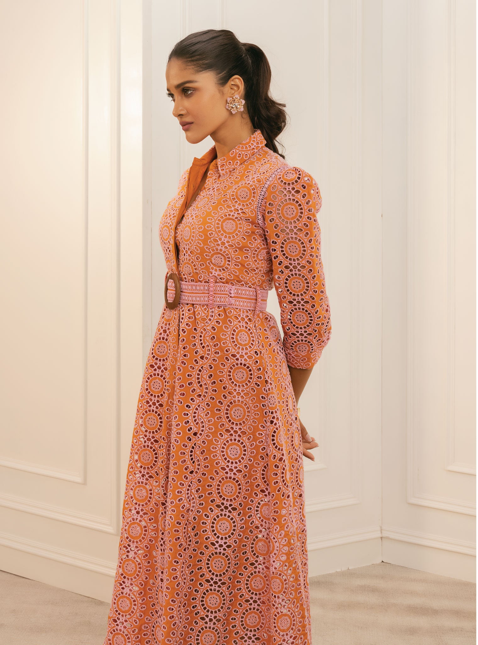 Remy Cotton Orange Dress