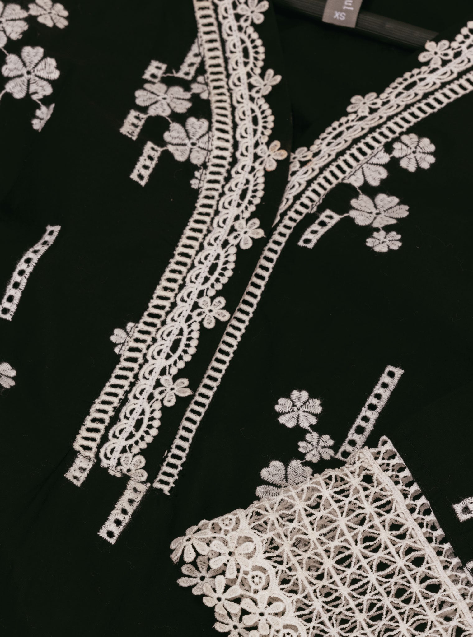 Riwa Cotton Black Kurta with Palazzo Set