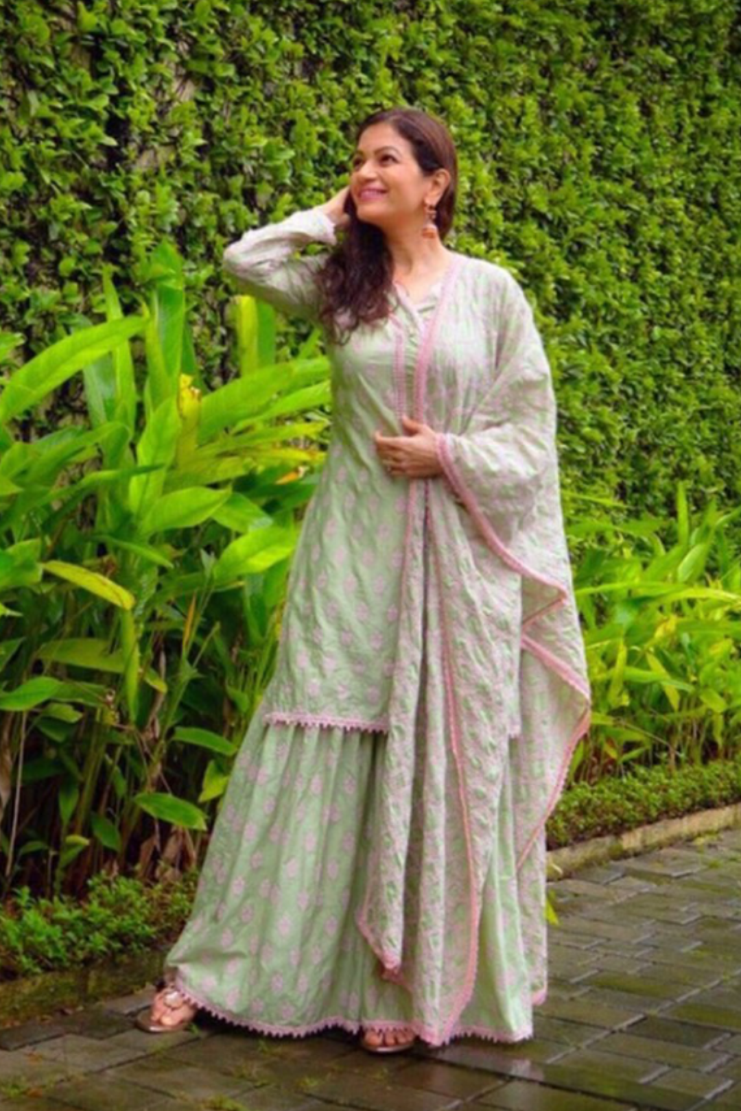 Savina Cotton Kurta with Garara Set