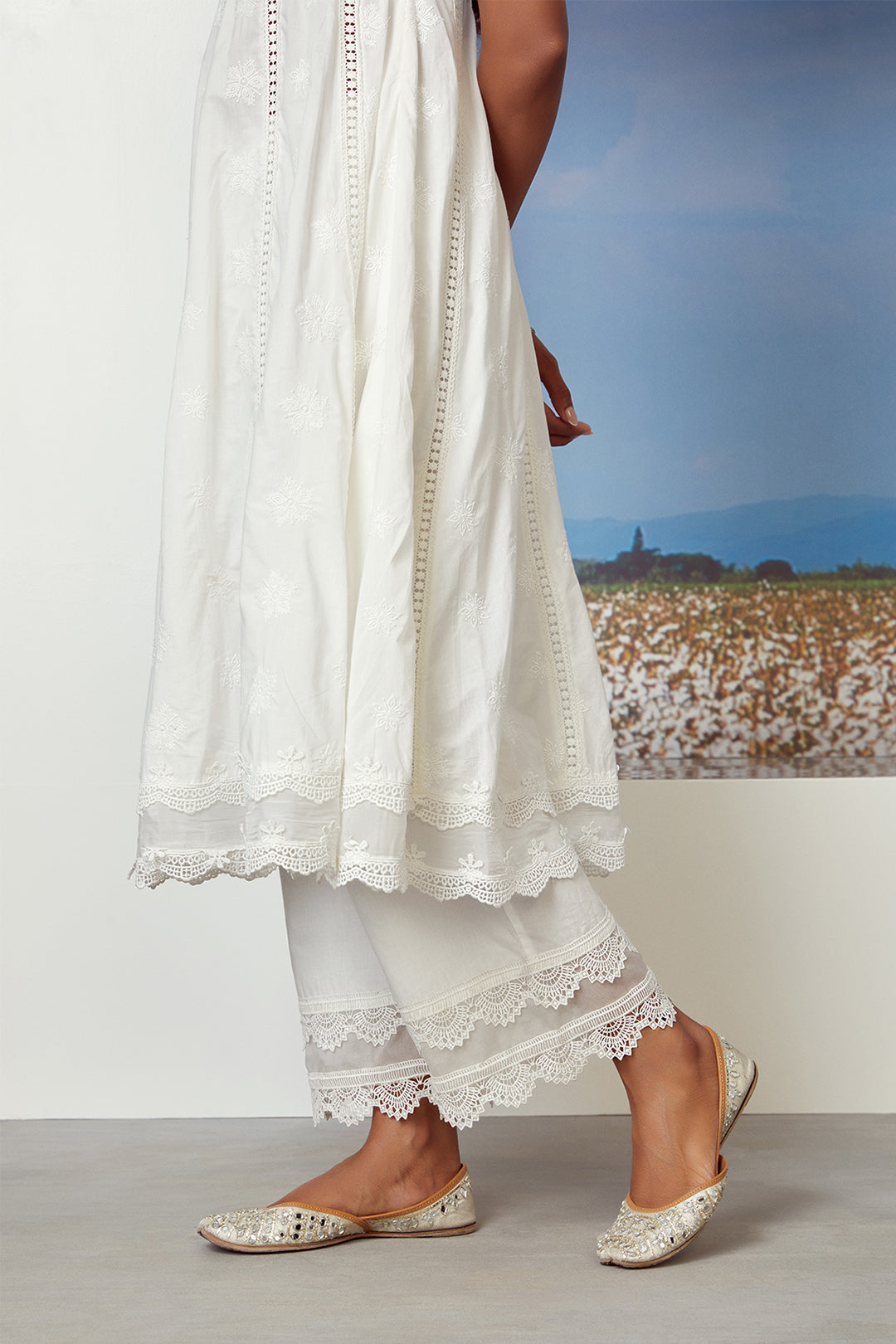 Star Gaze Cotton Kurta with Palazzo Set