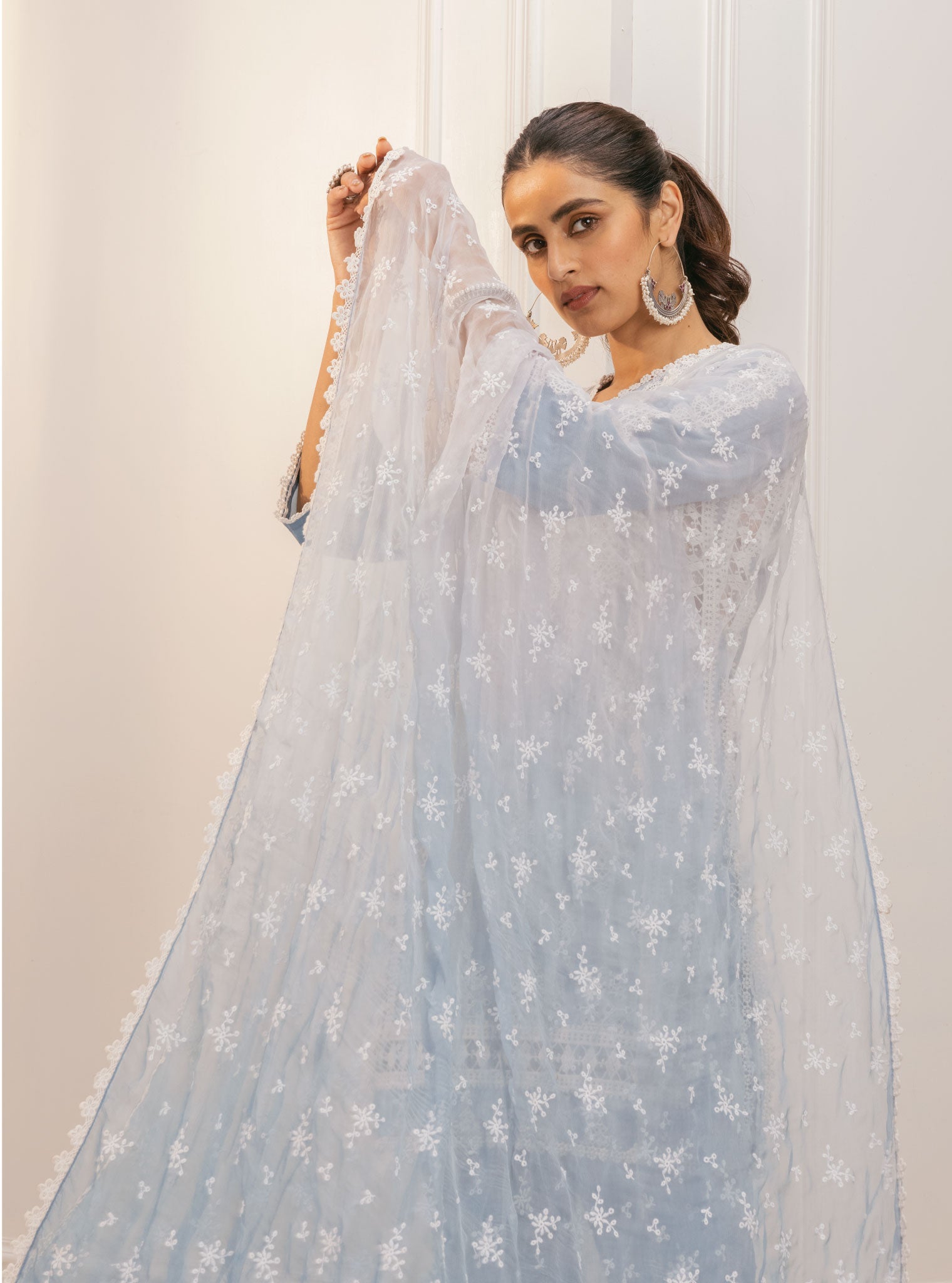 Suria Cotton Blue Kurta Set