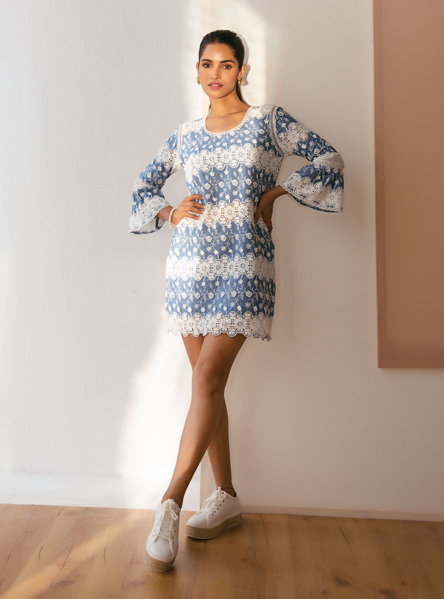 Inessa Cotton Denim Dress