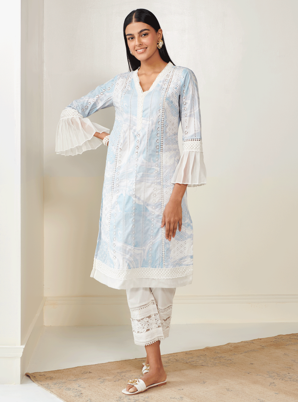 Mulmul Supima Cotton Lola Kurta