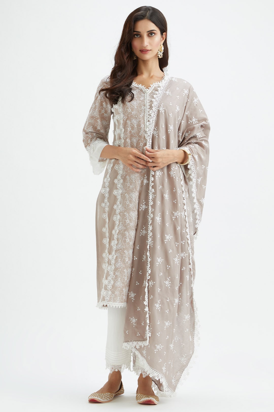 Vireo Cotton Grey Pyjama Set