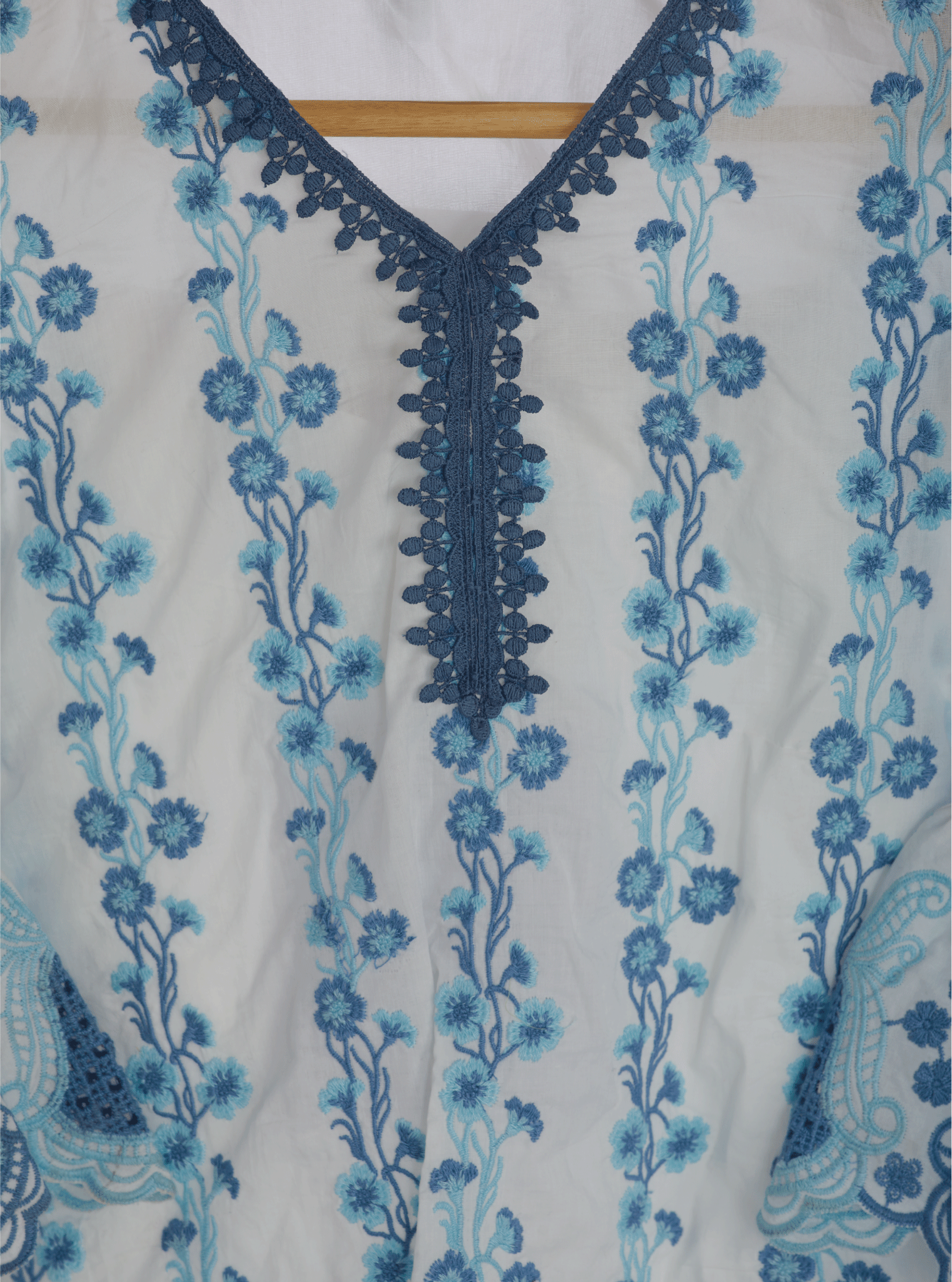Bess Cotton White Kurta Set
