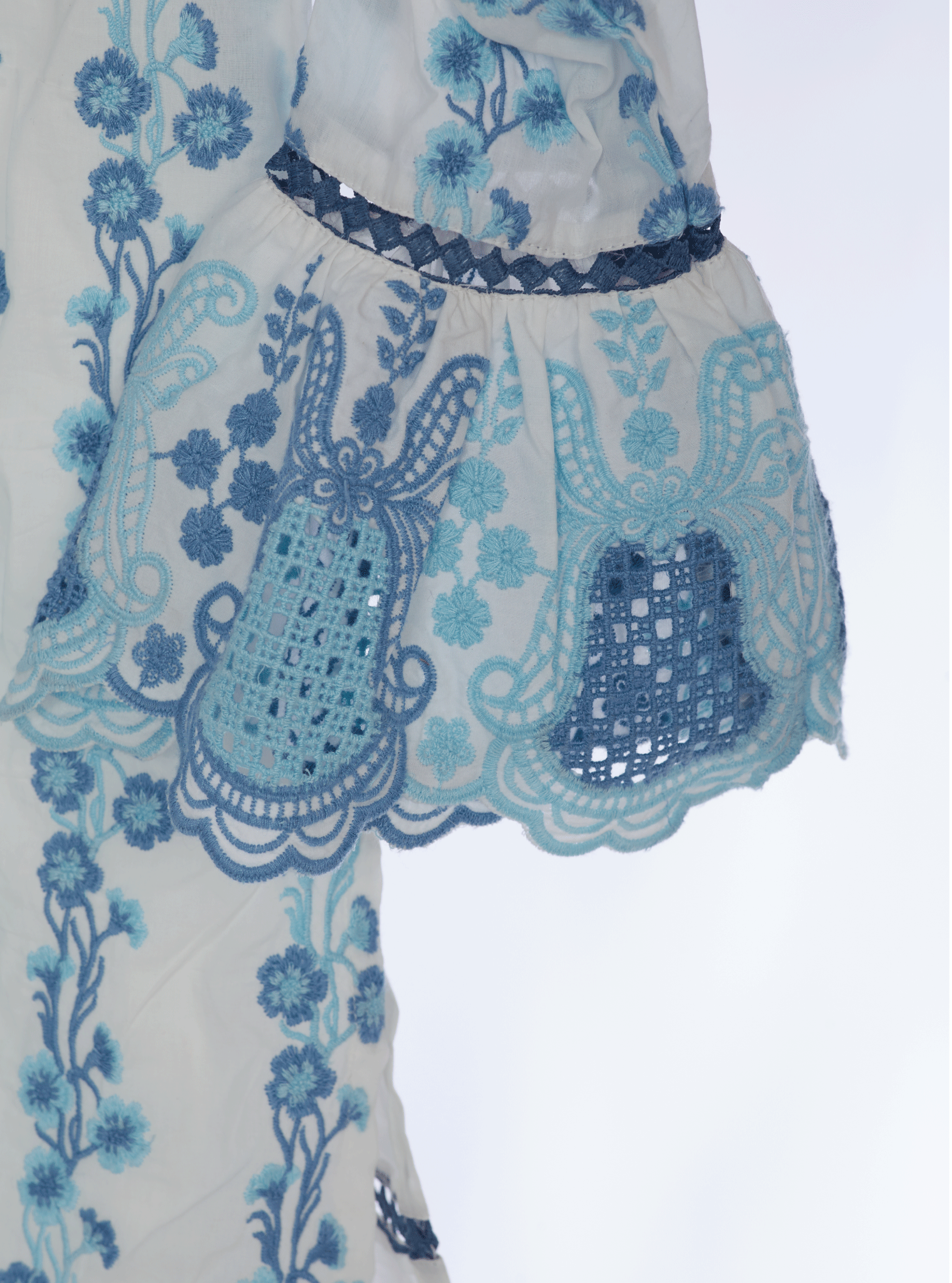 Bess Cotton White Kurta Set